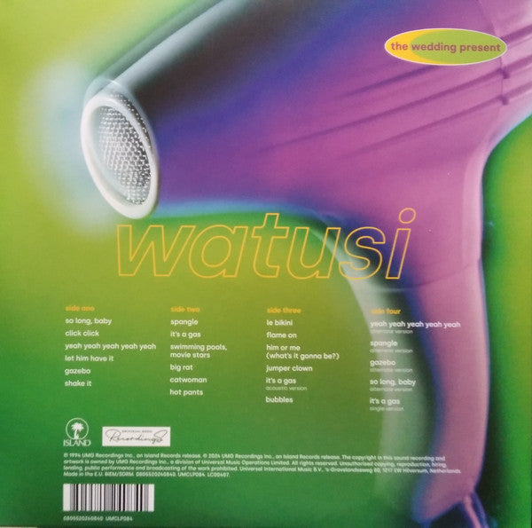 The Wedding Present : Watusi (LP, Album, RE, Gre + LP, Ora + CD + Dlx, Exp)