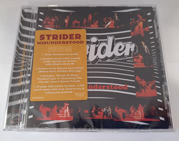Strider (9) : Misunderstood (CD, Album, RE, RM)