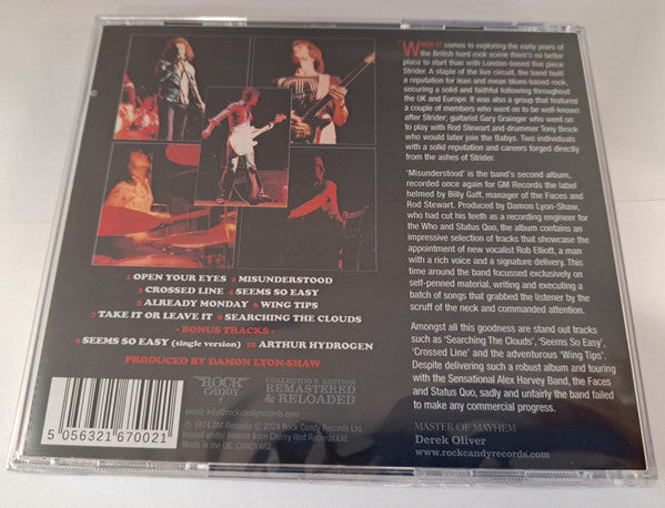 Strider (9) : Misunderstood (CD, Album, RE, RM)