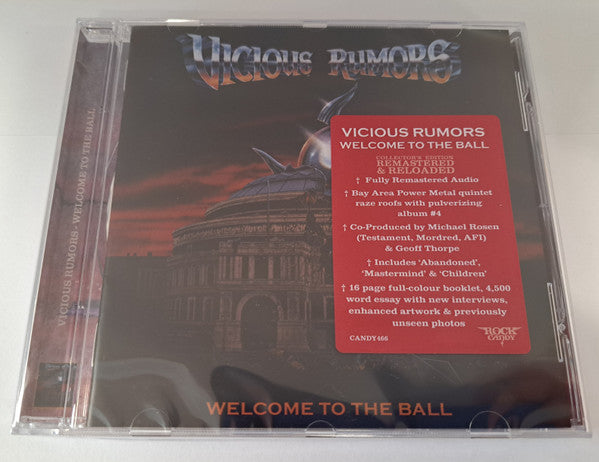 Vicious Rumors : Welcome To The Ball (CD, Album, RE, RM)