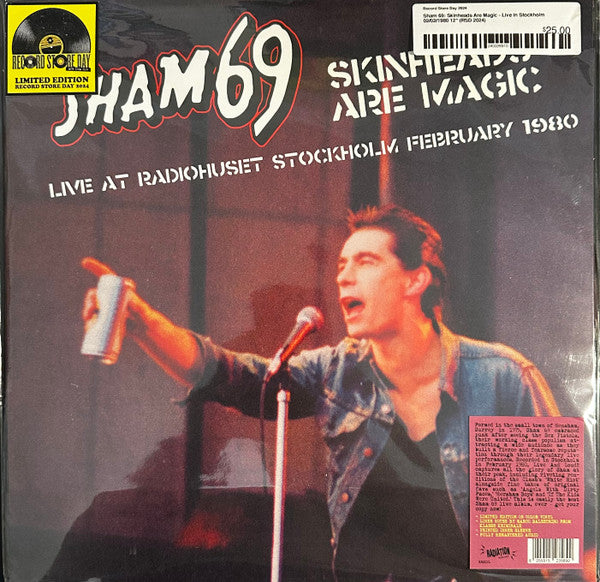 Sham 69 : Skinheads Are Magic Live At RadioHuset Stockholm February 1980 (LP, RSD, Ltd, Red)