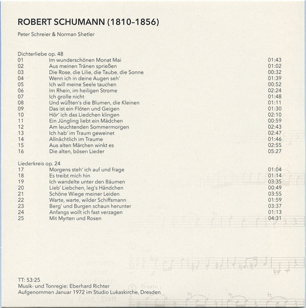 Robert Schumann, Peter Schreier, Norman Shetler : Schumann Lied Edition (5xCD, Album, Comp, Box + Box)