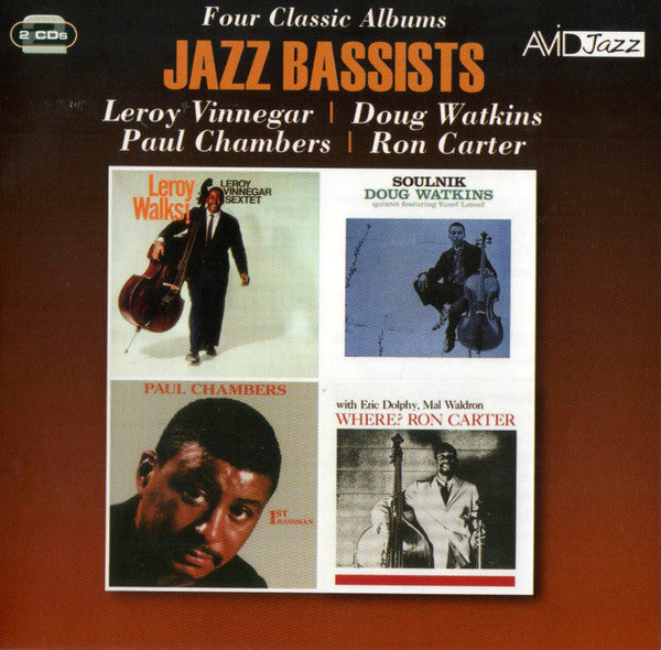 Jazz Bassists, Leroy Vinnegar, Doug Watkins, Paul Chambers (3), Ron Carter : Four Classic Albums (CD, Comp, RM)