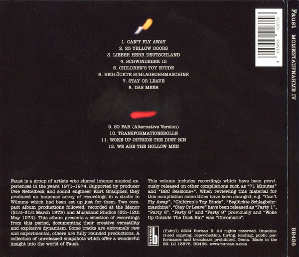 Faust : Momentaufnahme IV (CD, Album, Comp)