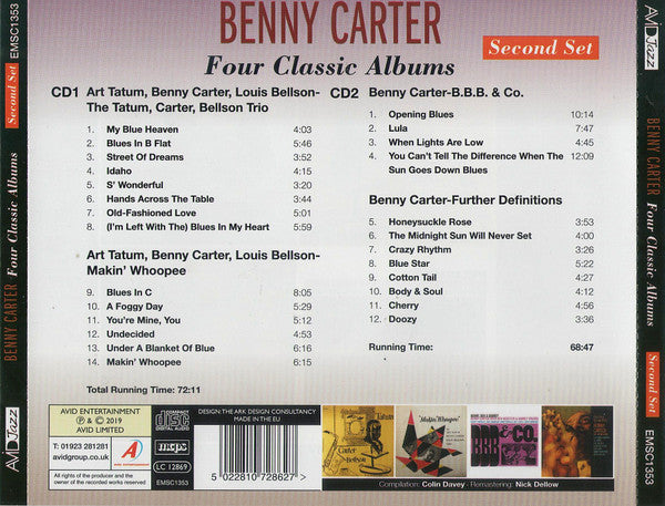 Benny Carter : Four Classic Albums Second Set (2xCD, Comp, RM)