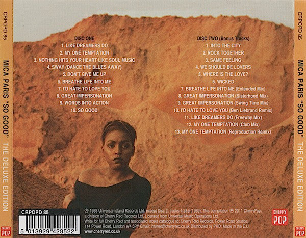 Mica Paris : So Good (The Deluxe Edition) (2xCD, Album, Dlx, Ltd, RE)
