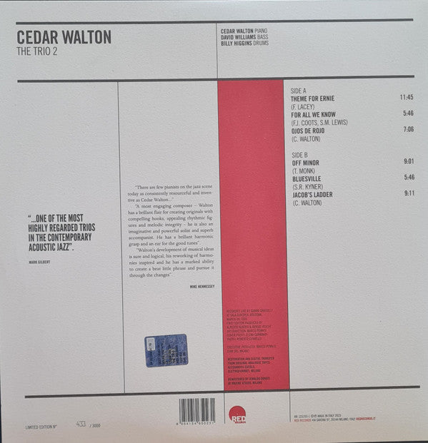 Cedar Walton, David Williams (2), Billy Higgins : The Trio 2 (LP, Album, Ltd, Num, RE, RM)