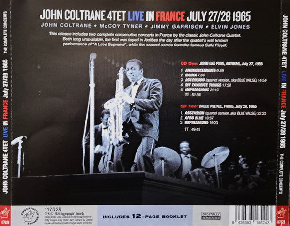 The John Coltrane Quartet : Live In France July 27/28 1965 (2xCD, Comp, RE, RM)
