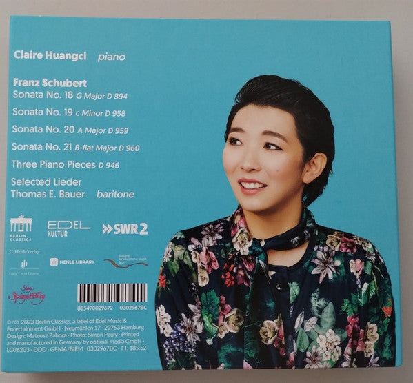 Franz Schubert, Claire Huangci : Schubert (3xCD, Album)