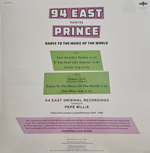 94 East Featuring Prince : Dance To The Music Of The World (LP, RE, RM)