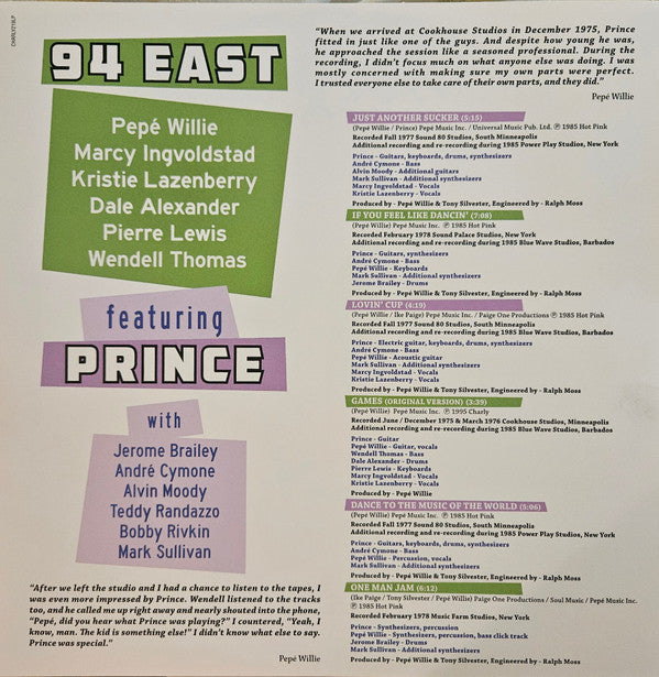 94 East Featuring Prince : Dance To The Music Of The World (LP, RE, RM)