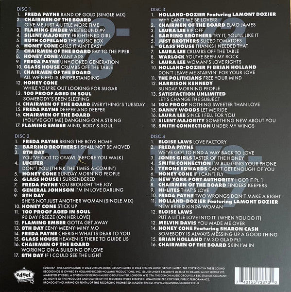 Holland-Dozier-Holland : Detroit 1969-1977 (4xCD, Comp)