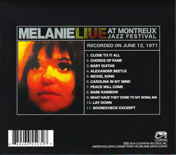 Melanie (2) : In Concert - Live At Montreux Jazz Festival (CD, Album, RE)