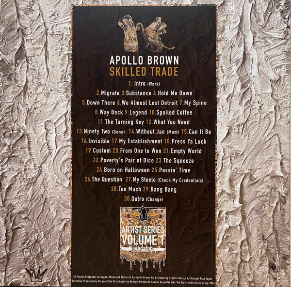 Apollo Brown : Skilled Trade (LP, Album, Whi)