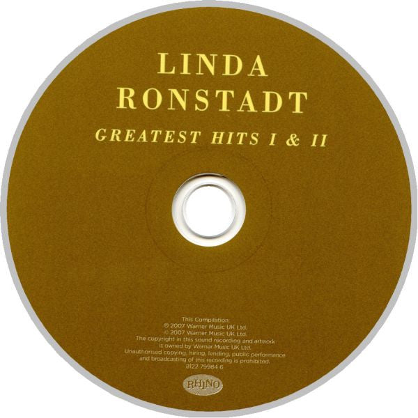 Linda Ronstadt : Greatest Hits I & II (CD, Comp)