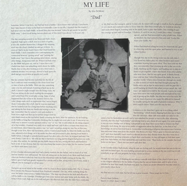 Iris DeMent : My Life (LP, Album, Ltd, RE, RM, Mar)