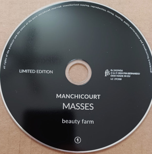 Beauty Farm : Manchicourt Masses (2xCD, Album, Ltd)