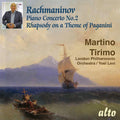Sergei Rachmaninoff, Martino Tirimo, Philharmonia Orchestra, Yoel Levi : Piano Concerto No. 2; Rhapsody On A Theme Of Paganini (CD, Album, RE)