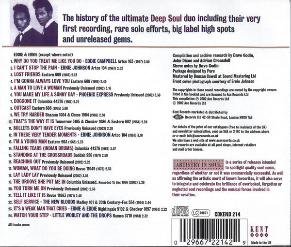 Eddie & Ernie : Lost Friends (CD, Comp, Mono, RM)