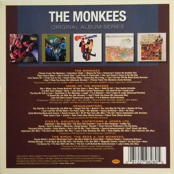 The Monkees : Original Album Series (5xCD, Album, Mono, RE + Box, Comp)
