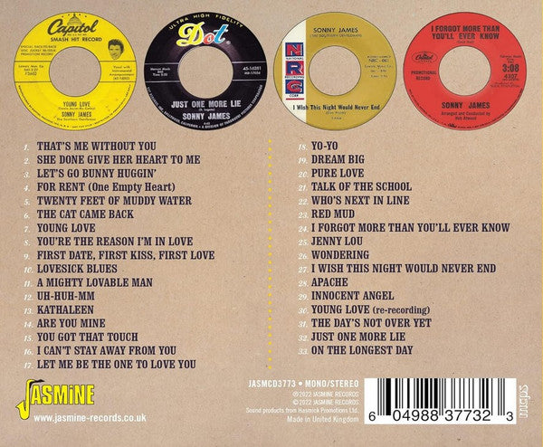 Sonny James : The Very Best Of Sonny James 1952-1962 (CD, Comp, Mono)