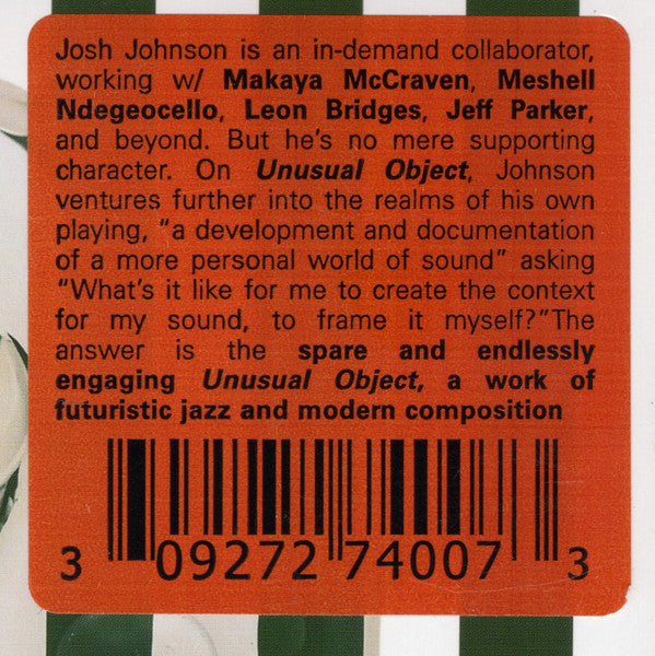 Josh Johnson (13) : Unusual Object (CD, Album)