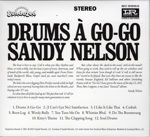 Sandy Nelson : Drums À Go-Go (CD, Album, RE)