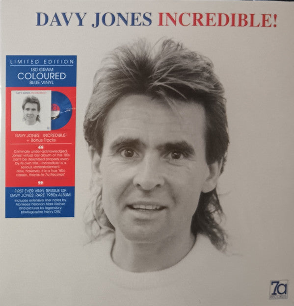 Davy Jones : Incredible! (LP, Album, RE, Blu)