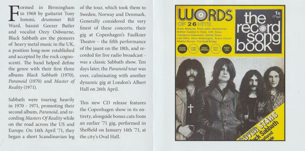 Black Sabbath : Copenhagen 1971 - The Classic Danish Broadcast Plus Bonus Tracks (CD, Unofficial)