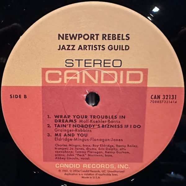 Charles Mingus, Eric Dolphy, Roy Eldridge, Jo Jones : Newport Rebels / Jazz Artists Guild (LP, Album, RE, RM, 180)