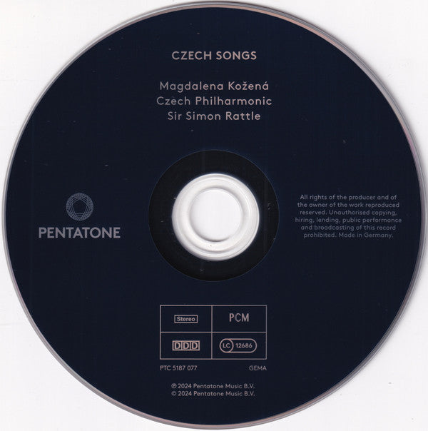 Magdalena Kožená, The Czech Philharmonic Orchestra, Sir Simon Rattle : Czech Songs (CD, Album)