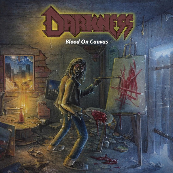Darkness (9) : Blood On Canvas (LP, Album, Ltd, Bla)