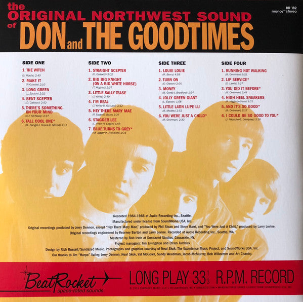 Don & The Goodtimes : The Original Northwest Sound Of Don & The Goodtimes (2xLP, Comp, Mono)