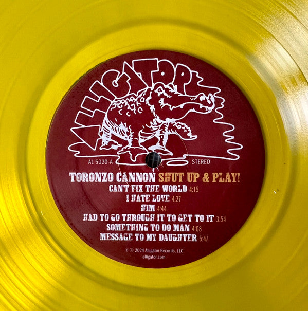 Toronzo Cannon : Shut Up & Play! (LP, Album, Yel)