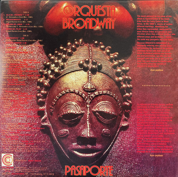 Orquesta Broadway : Pasaporte (LP, Album, RE, Tra)