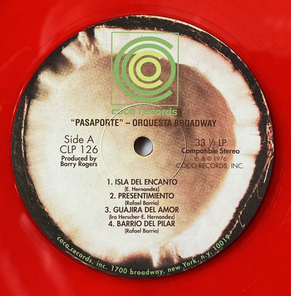 Orquesta Broadway : Pasaporte (LP, Album, RE, Tra)