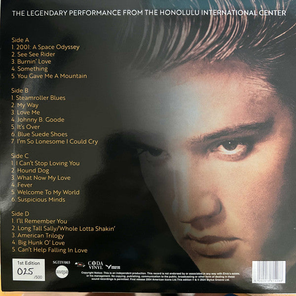Elvis Presley : Hawaii 1973 (2x10", Album, Num, RE, Red)