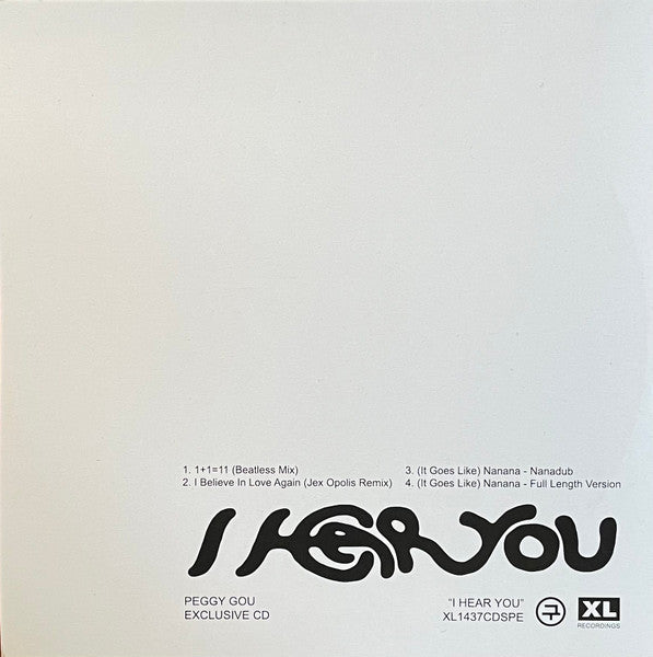 Peggy Gou : I Hear You (CD, Album + CD + Ltd)