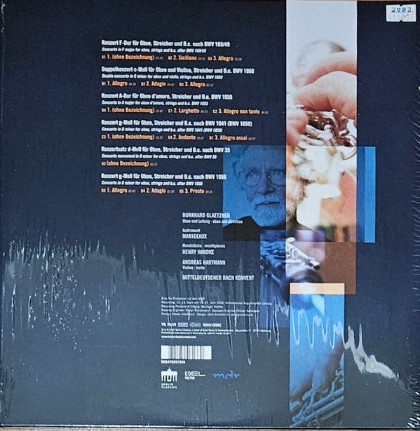 Johann Sebastian Bach, Burkhard Glaetzner, Mitteldeutscher Bach Konvent : The Oboe Concertos (2xLP, Album, RE)