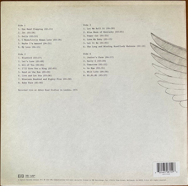 Wings (2) : One Hand Clapping (2xLP, Album, RM, 180)