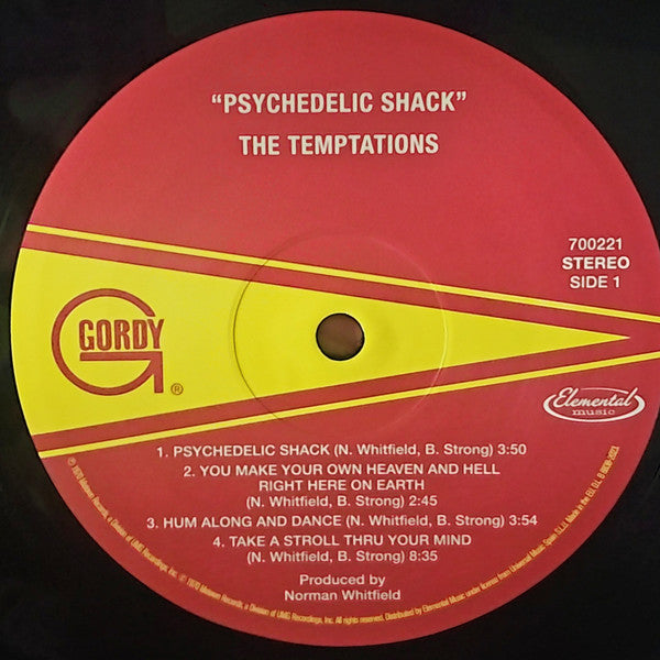 The Temptations : Psychedelic Shack (LP, Album, RE, RM, 180)