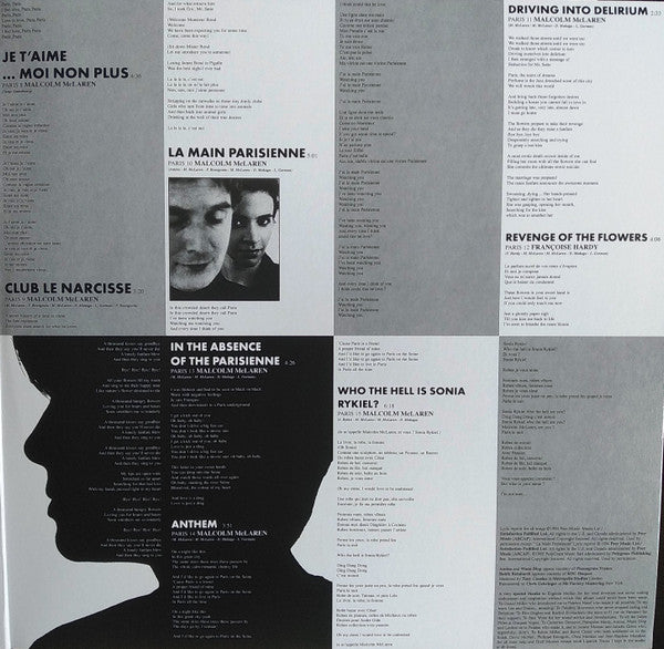 Malcolm McLaren, Catherine Deneuve, Françoise Hardy, Amina : Paris (2xLP, Album, RE)