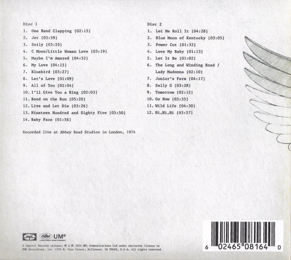 Wings (2) : One Hand Clapping (2xCD, Album, RM)