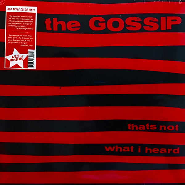 The Gossip : Thats Not What I Heard (LP, Album, RE, Red)
