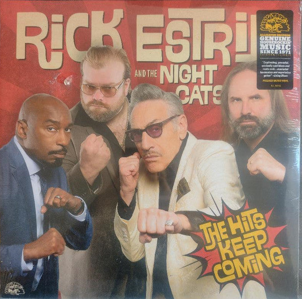 Rick Estrin And The Nightcats : The Hits Keep Coming (LP, Album, Red)