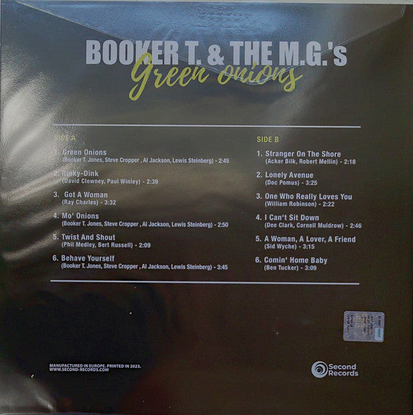 Booker T & The MG's : Green Onions (LP, Album, RE, Mar)