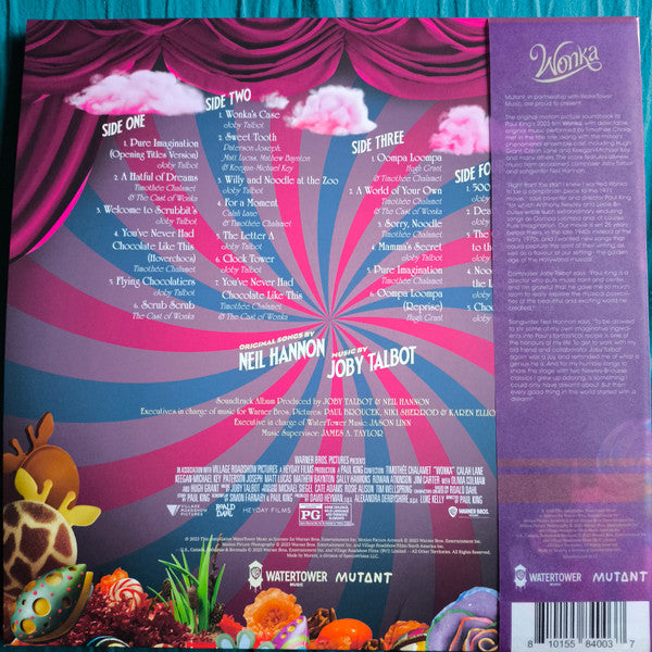 Neil Hannon, Joby Talbot : Wonka (Original Motion Picture Soundtrack) (LP, Album, Bro + LP, Album, Cre)
