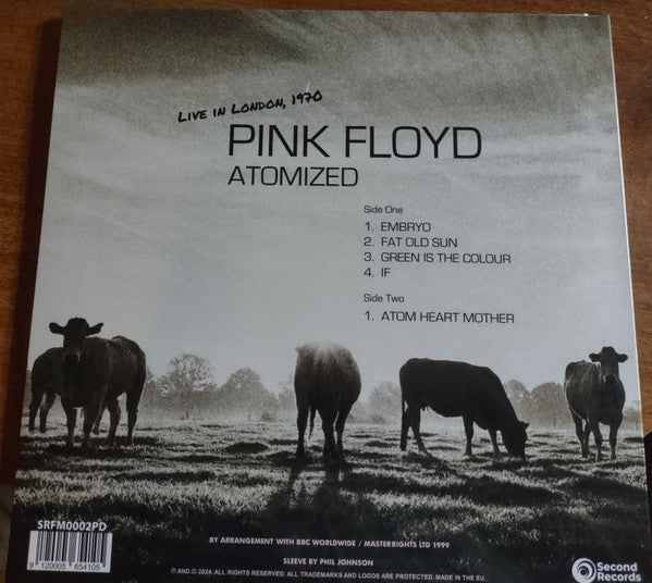 Pink Floyd : Atomized (John Peel's Sunday Concert: BBC Paris Theatre London, 19th July 1970) (LP, Dlx, Pic, RE, Unofficial)
