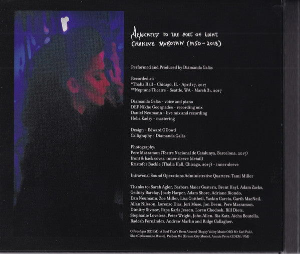 Diamanda Galás : In Concert (CD, Album)