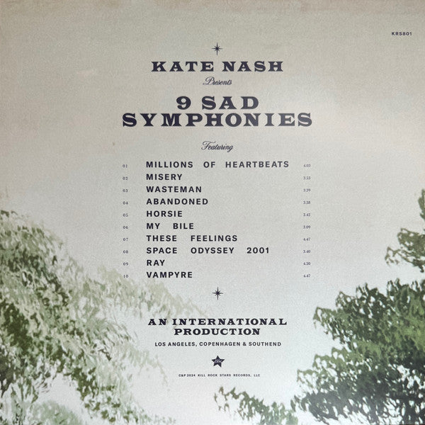 Kate Nash : 9 Sad Symphonies (LP, Album, Ltd, Pin)